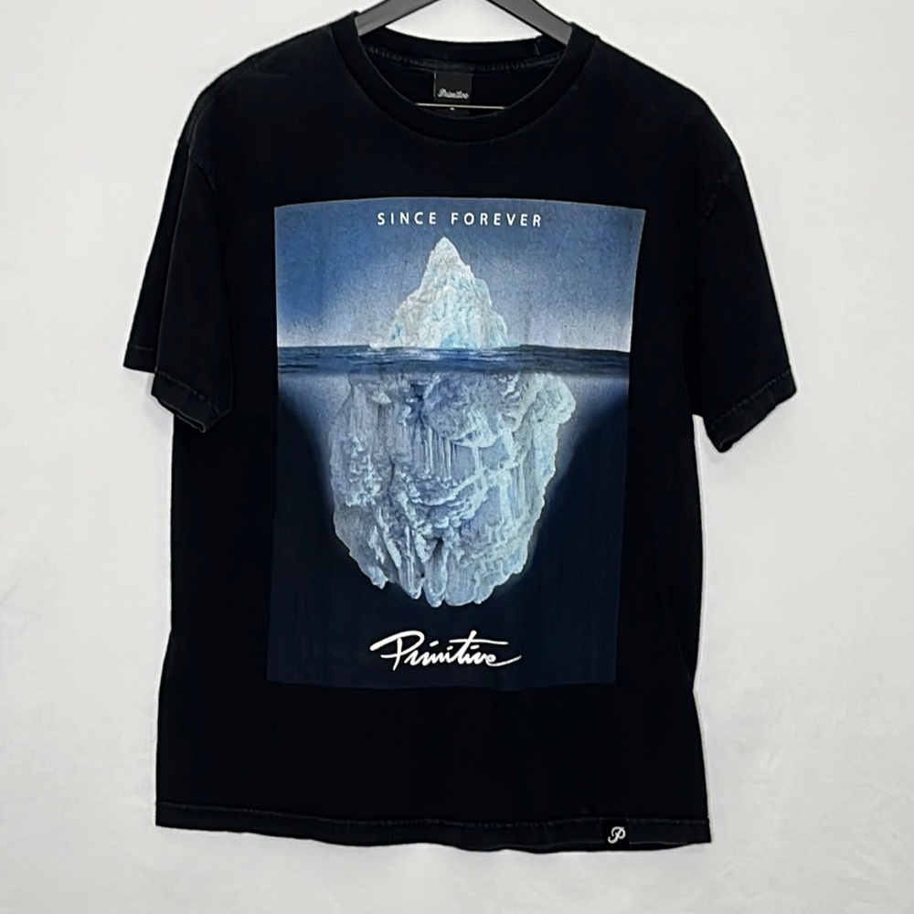 Primitive Cotton Short Sleeve Graphic T Shirt in Black Size Large